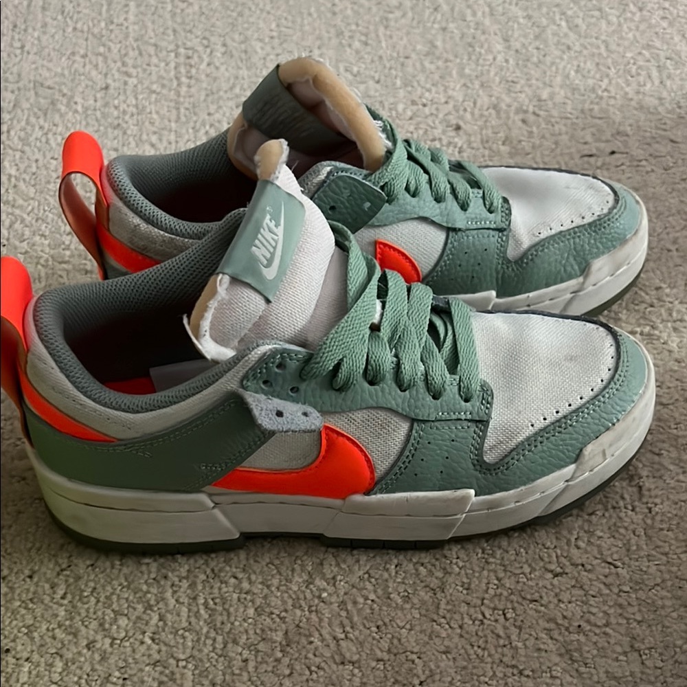 Nike Green and Orange Sneakers